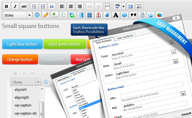 All in one shortcodes