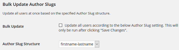 Bulk update author slugs