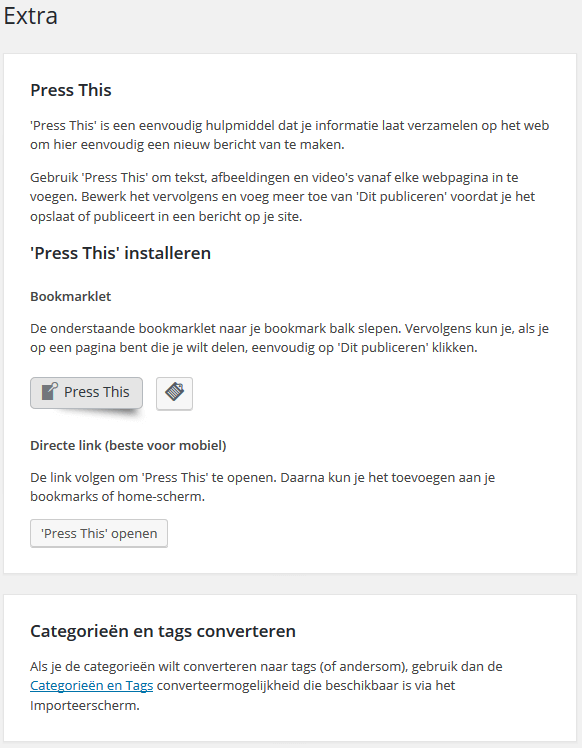 Extra beschikbare middelen