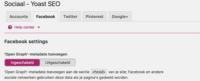 Facebook open graph metadata toevoegen in WordPress