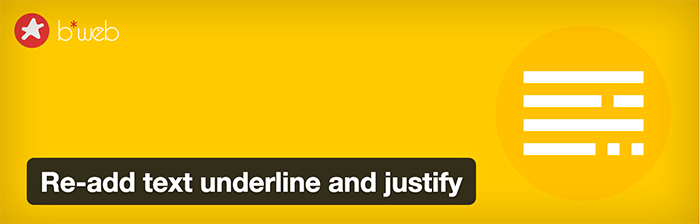 Re-add text underline and justify