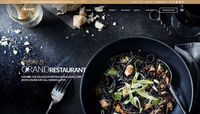 Grand Restaurant WordPress