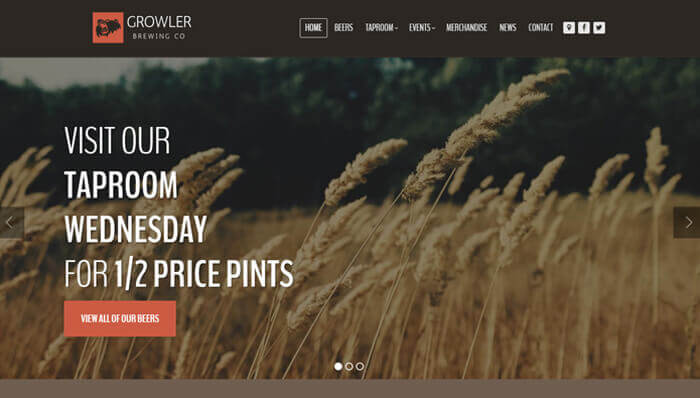 Growler WordPress Thema