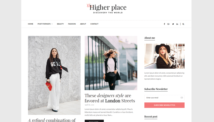Higher Place WordPress Thema