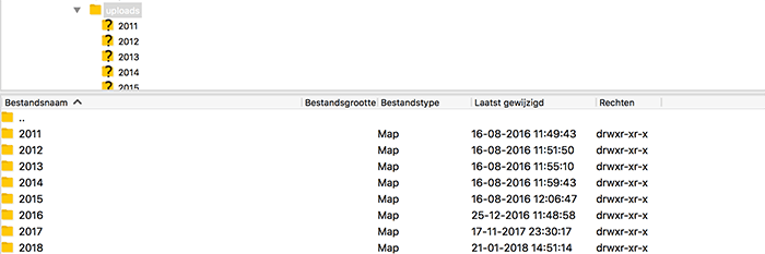 WordPress add from server
