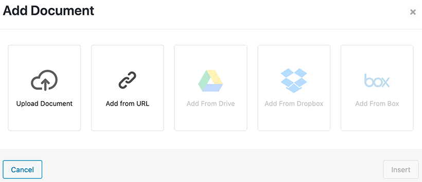Document uploaden of URL invoeren