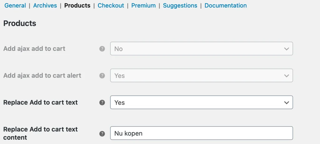 In winkelmand tekst aanpassen met de Direct Checkout plugin