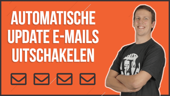 WordPress automatische update e-mails uitschakelen