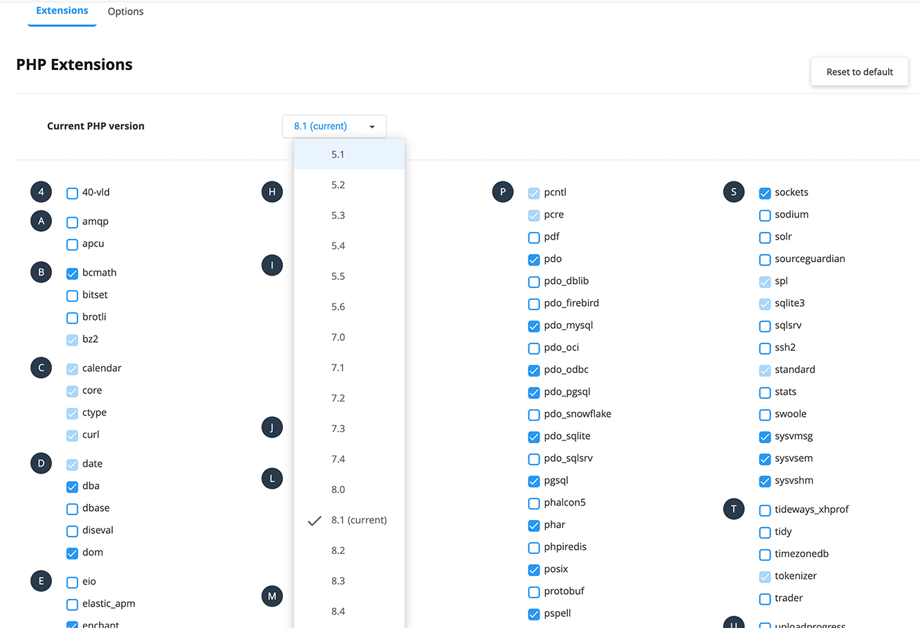 PHP-versie wijzigen en updaten via cPanel