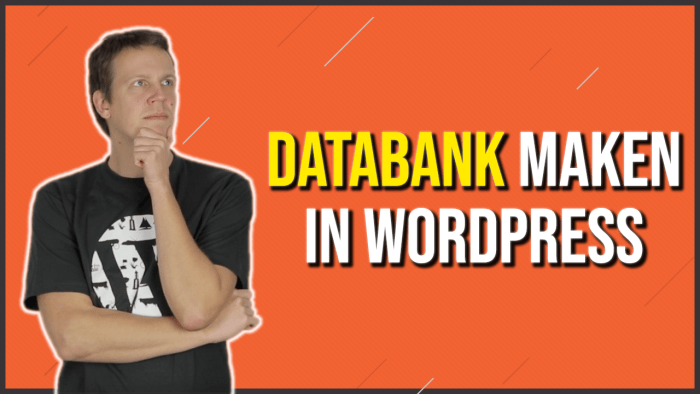 Databank maken in WordPress