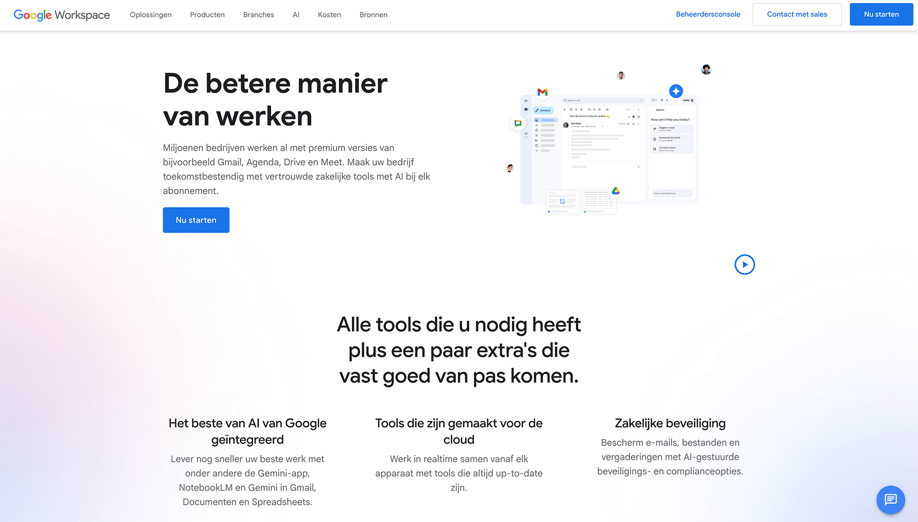 Google Workspace e-mail hosting